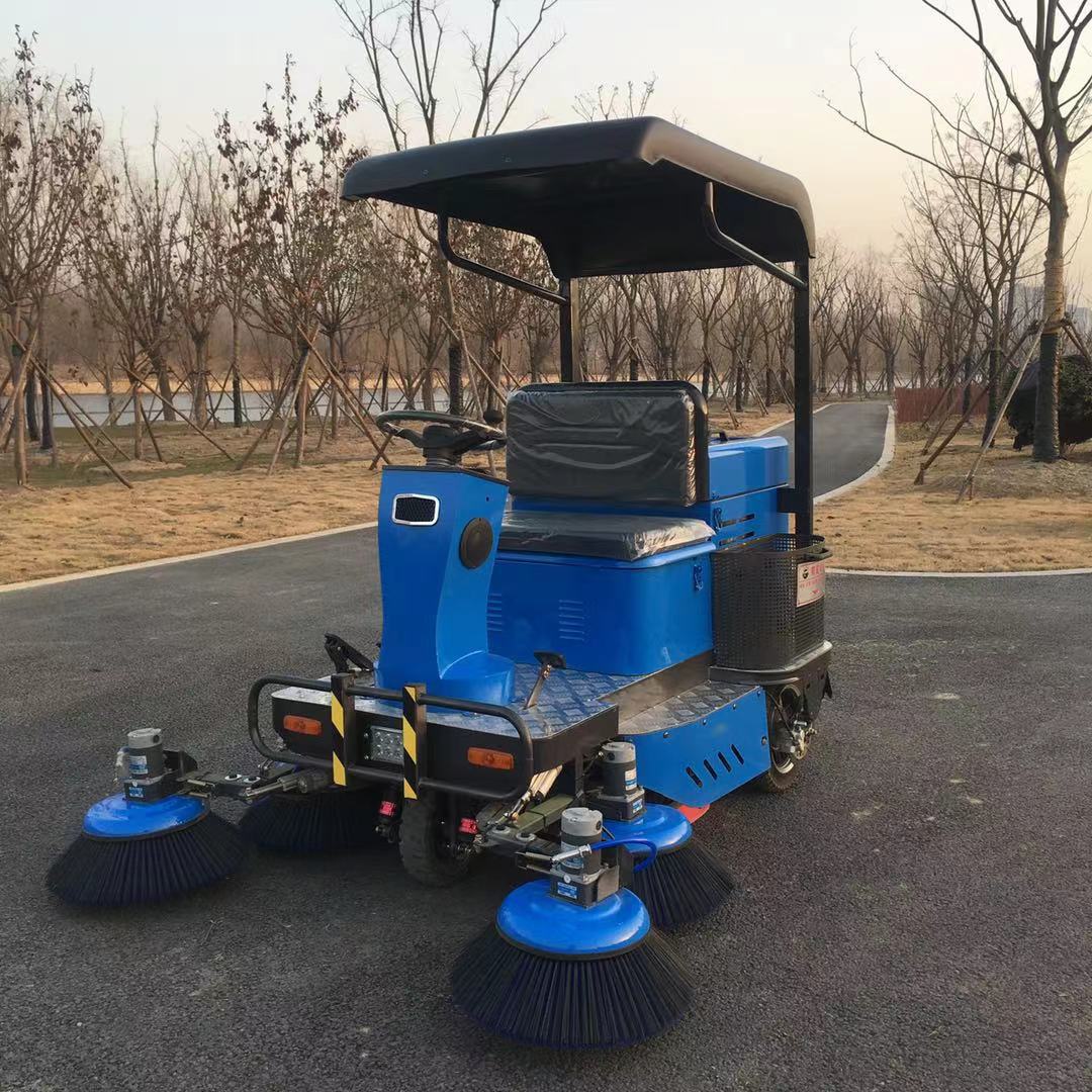 电动扫地街道物业小区洗扫车电动雾炮 扫路车封闭驾驶扫
