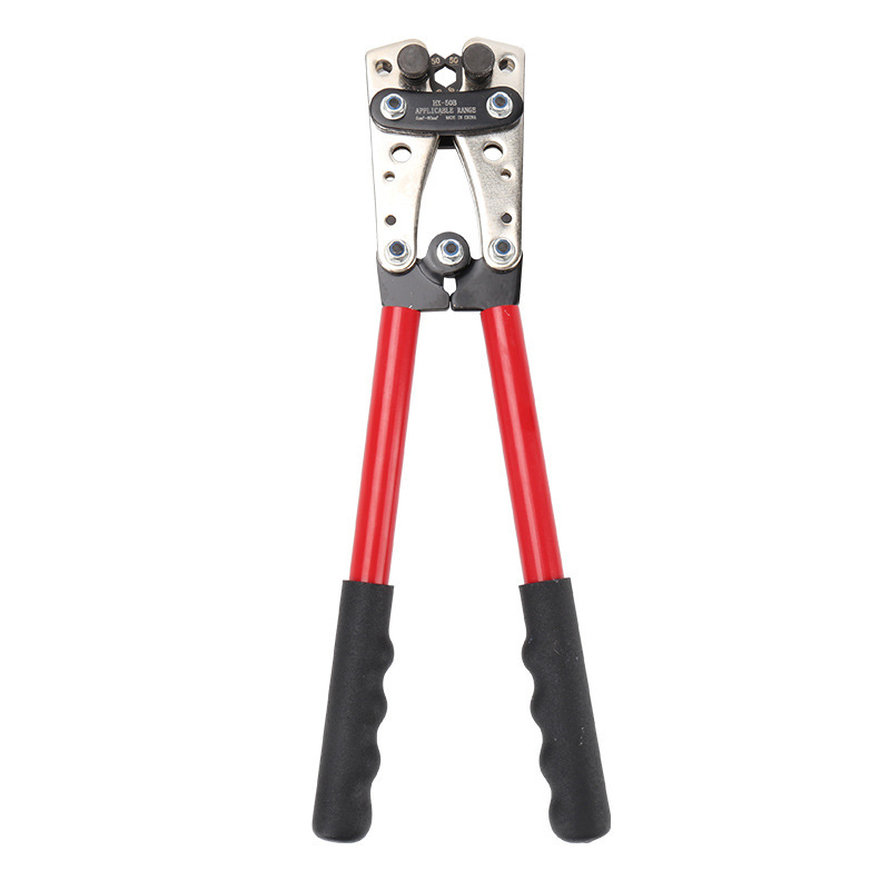 Alicates de engarzamiento grandes que ahorran mano de obra de HX-50B, alicates de terminal de prensado en frío manual para nariz de cobre, alicates de engarzamiento especiales para electricistas