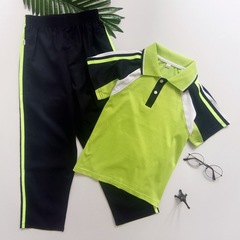 学生クラス服フルーツグリーン制服小学生運動会卒業服園服セット夏服男女子供服