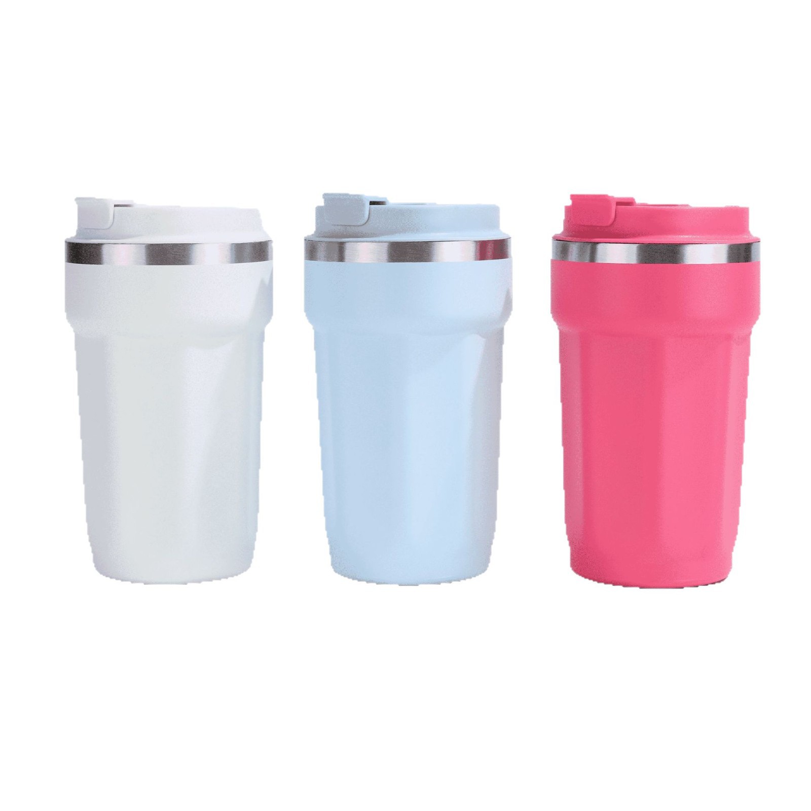 Transfronterizos nuevos tazas de café octogonal de alto valor 304 tazas de aislamiento de vacío de acero inoxidable multifuncional tazas de doble bebida