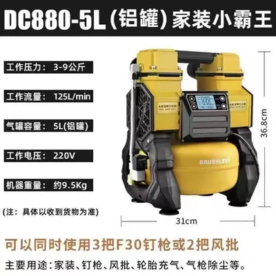 Iron brushless permanent magnet variable Hava kompressorları - iron-brushless-air-compressor-dc880-5l