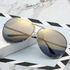 Marine fashionable sunglasses, retro glasses suitable for men and women for beloved, suitable for import, European style, wholesale