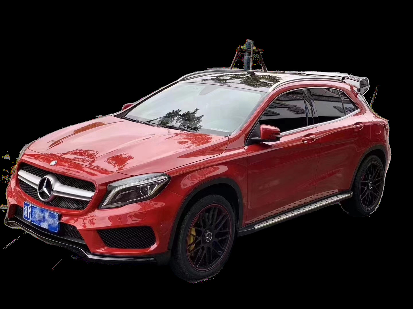 Suitable for Mercedes-Benz Gla X156 Modified 45 Large Surround Front Lip, Rear Lip, Center Net and Rear Wing Full Set of Upgrade Parts