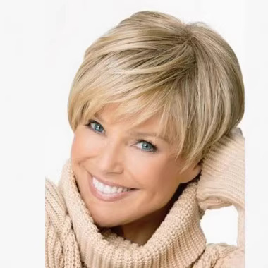 Hot source factory wig short hair European and American wig Blonde wig factory direct supply AliExpress Amazon