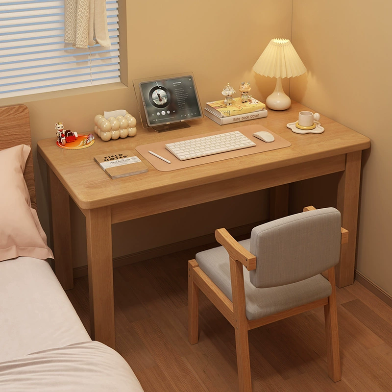 Письменный стол из массива дерева Домашний компьютерный стол Настольный стол простой письменный стол Студенческий письменный стол Небольшой кабинет стол