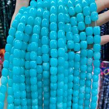 9*11天然干青桶珠玉石鼓珠散珠路路通古风转运珠串珠diy饰品配件
