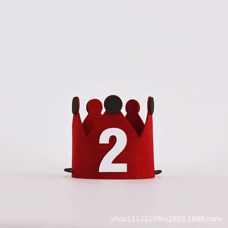 Números de la corona de vino rojo 2-Embalaje individual / Altura 9cm Diámetro 10cm