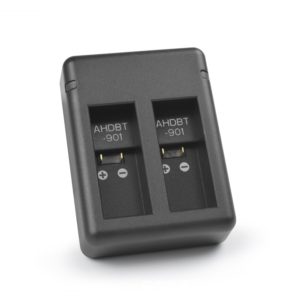 适用GoPro hero9 Black运动相机配件 电池USB双充充电器AHDBT-901|ru