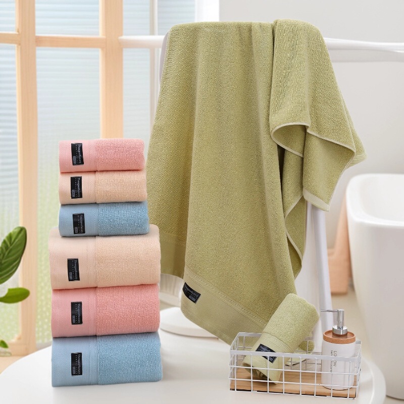 Cross-Border Supply Hotel Business Cotton Towel Gift Towel Bath Towel Adult Thickened Plain Cotton Bath Towel Companion