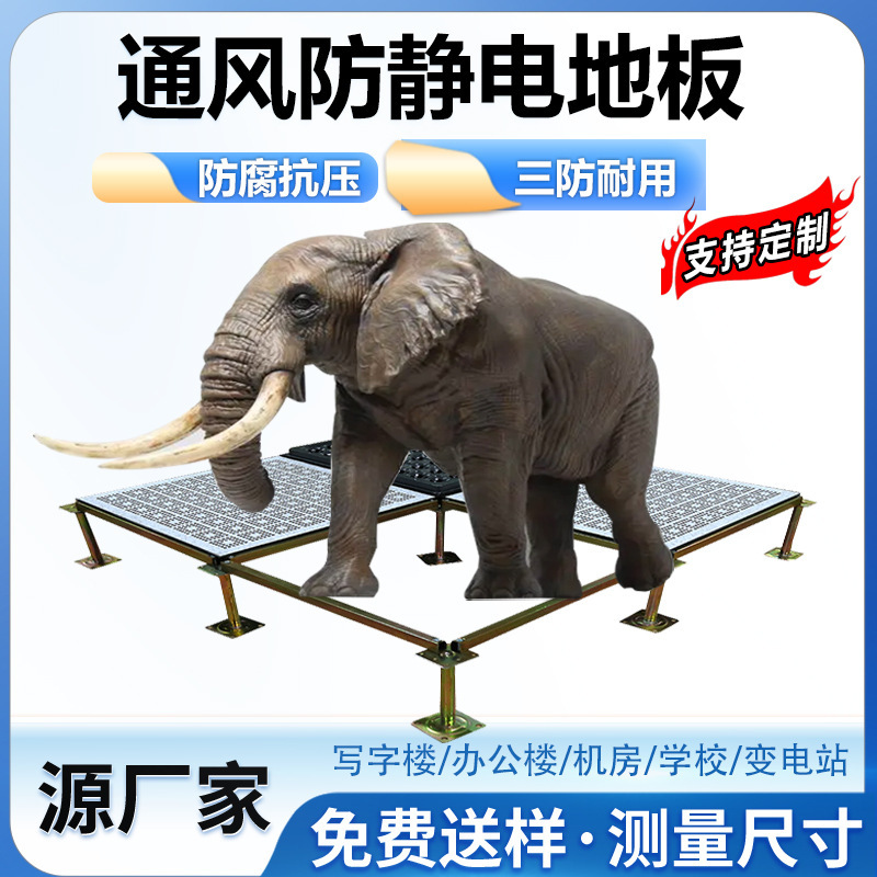 メーカー卸売り全鋼帯電防止床学校室活動架空換気床600*600帯電防止|undefined