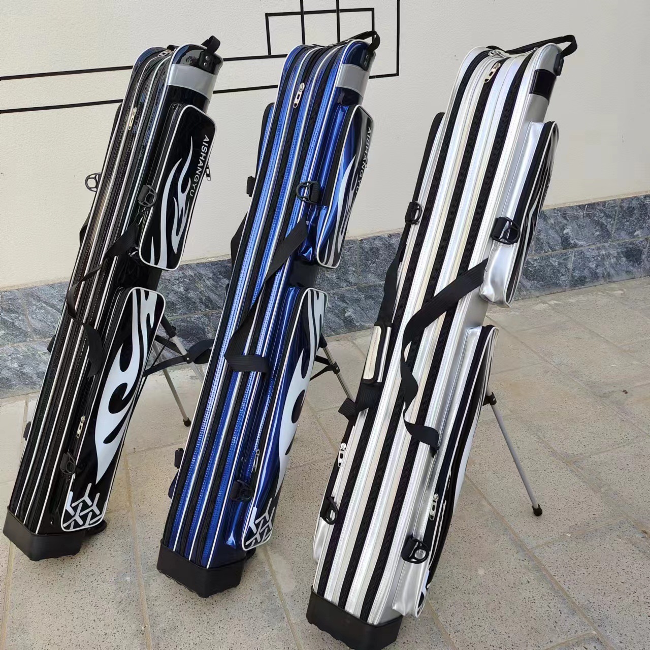 Fishing tackle bag manufacturers wholesale 1.25 meters fishing bag three-layer detachable bracket bag large capacity fishing rod bag outdoor use