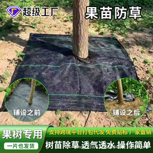 防草布切片打孔果树果园透水透气加厚抗老化遮草地布透气防草布