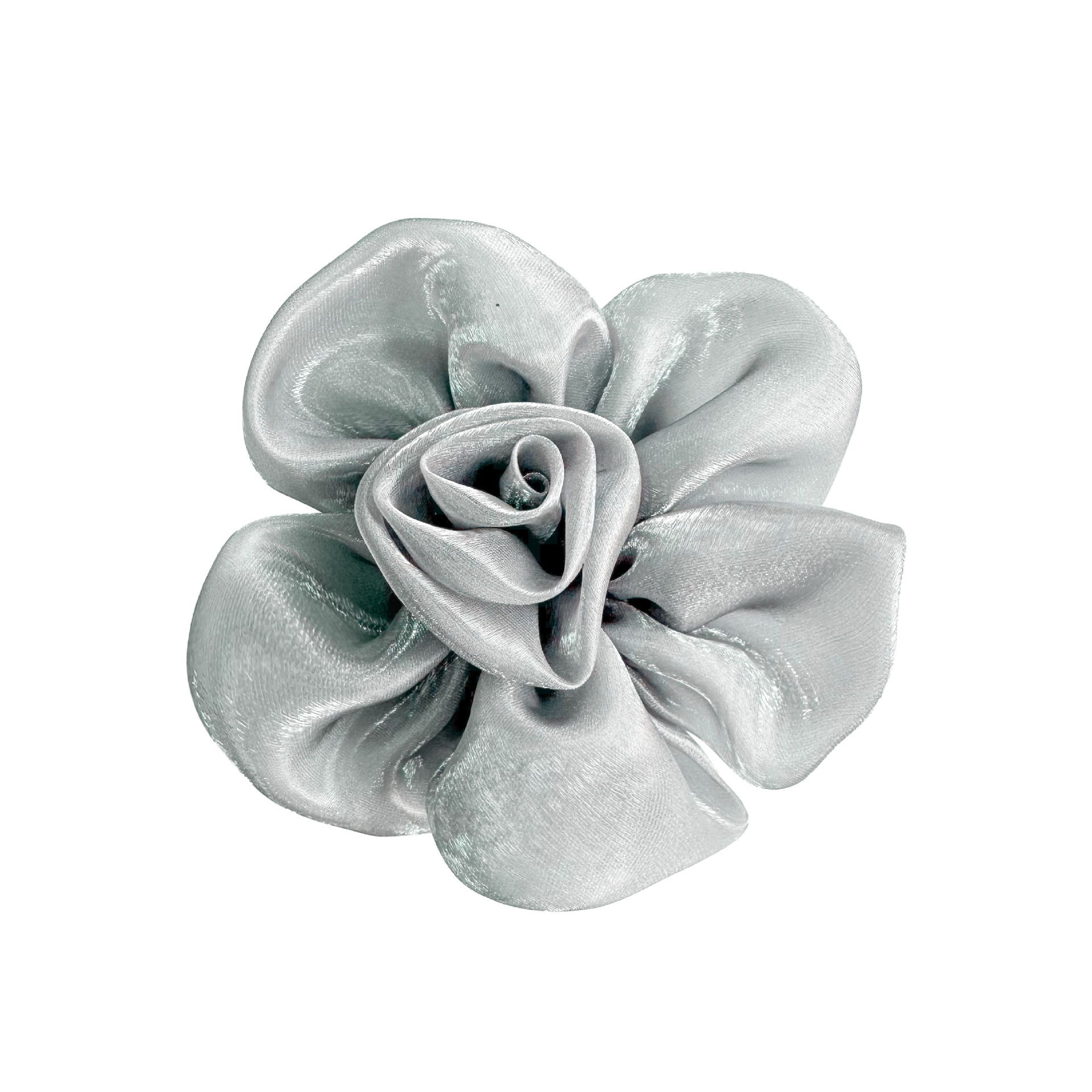 11.6cm fábrica directa accesorios de flores zapatos accesorios de ropa satén flores hechas a mano clip de cabello ropa diy