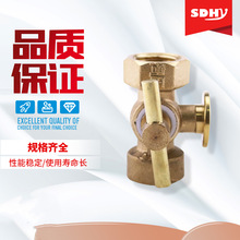 黄铜三通旋塞阀锅炉压力表三通旋塞考克放气阀高压阀压力表排气阀