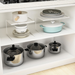 WBZ7 Kitchen Cabinet Organizer Tiered Shelf Tiered Cabinet Built-in Shelf Countertop Refrigerator Internal Partition for Pots