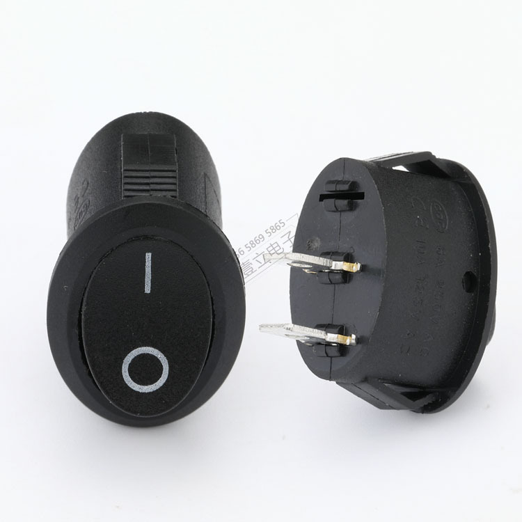 船型开关KCD1椭圆两档两脚尺寸全铜材料