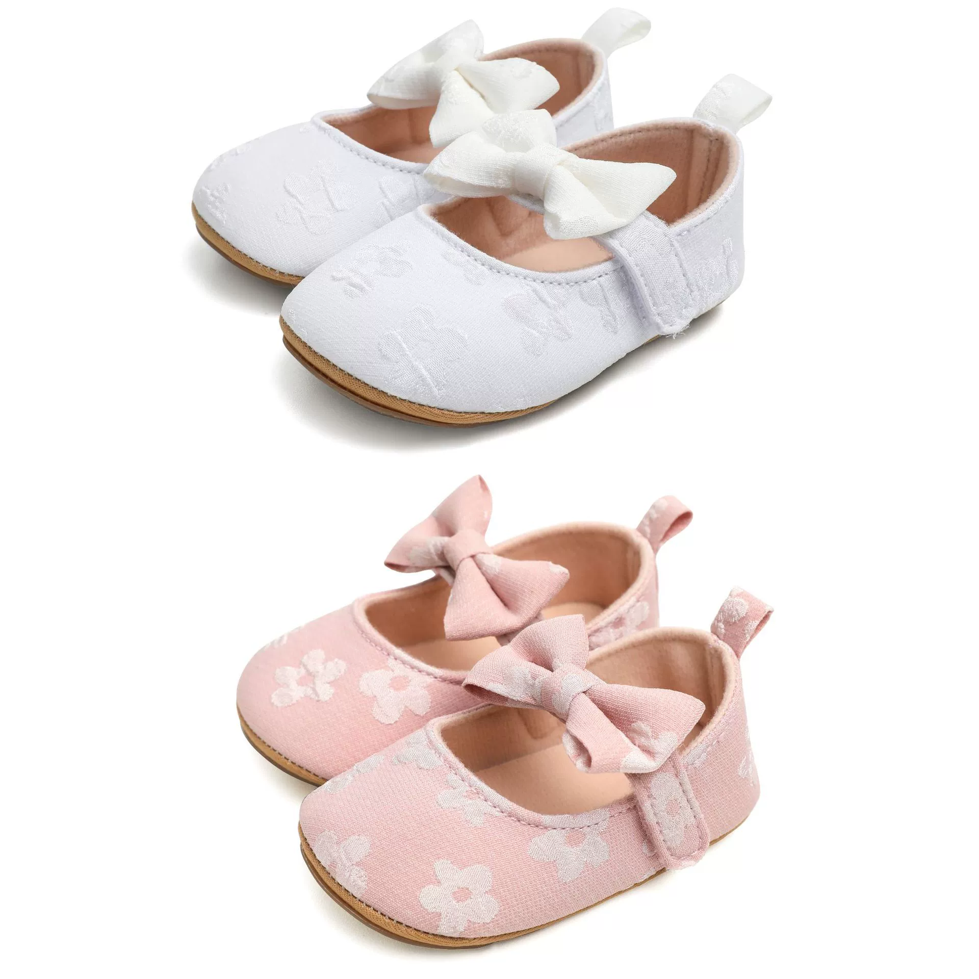 Весенне-осенняя обувь для новорожденных девочек 0-1 года, обувь для девочек на 100 дней и первый день рождения с бантом, мягкая подошва, нескользящая обувь для ходьбы, подарок на 100 дней