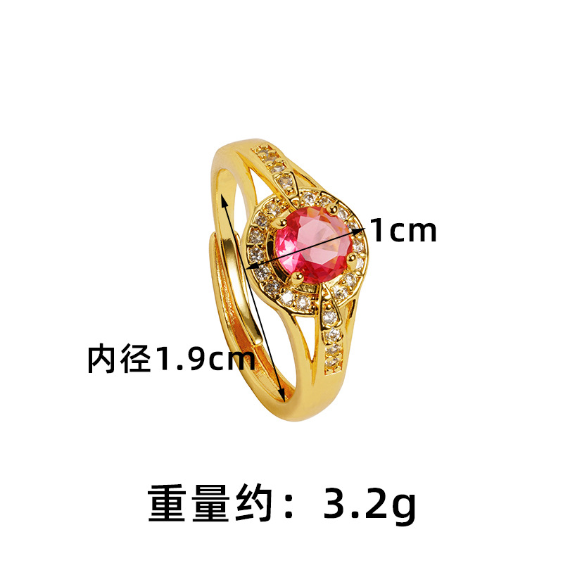 Anillo de oro de arena vietnamita anillo de palacio anillo redondo de bronce dorado para mujeres joyas de mano al por mayor