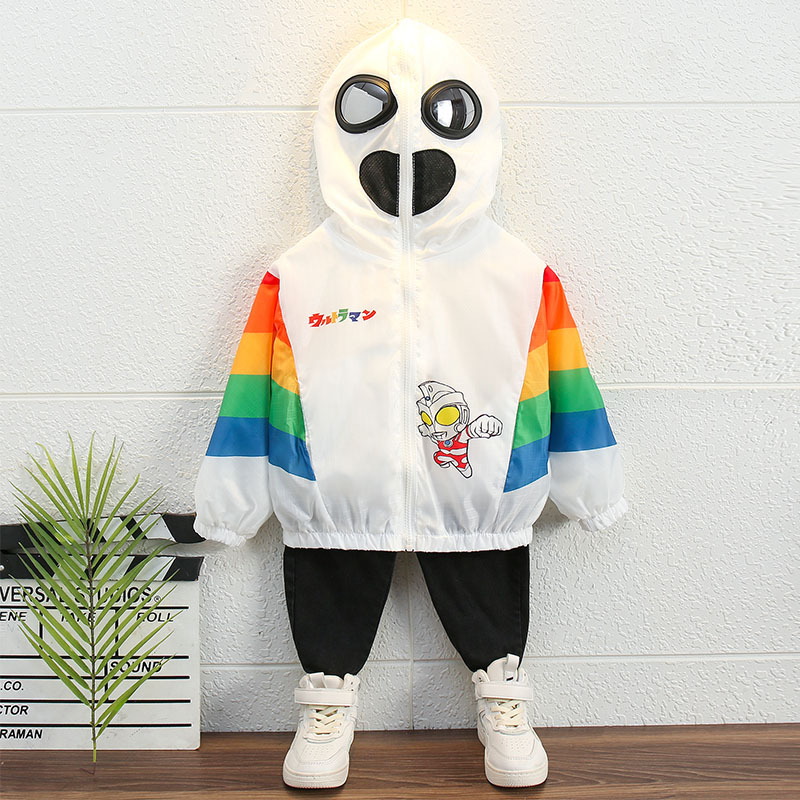Ultraman Kids' Sun Protection Clothing for Boys, Summer Thin Jacket, Breathable Air-Conditioning Top & Sun-Safe Outfit for Babies and Children