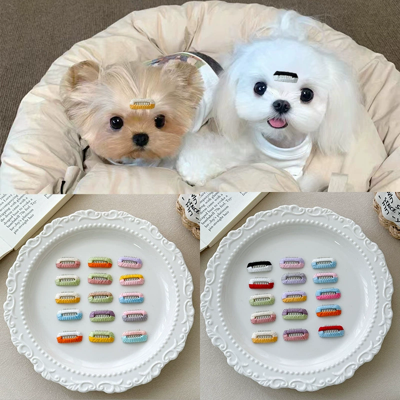 Маленькая заколка для волос для собак Йоркшир Головные уборы для домашних животных bbbcs Marzis Tedi Носовая зажим для нишевых кошек