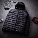 Большая легкая и тонкая кепка с капюшоном, пуховик, куртка, большой размер