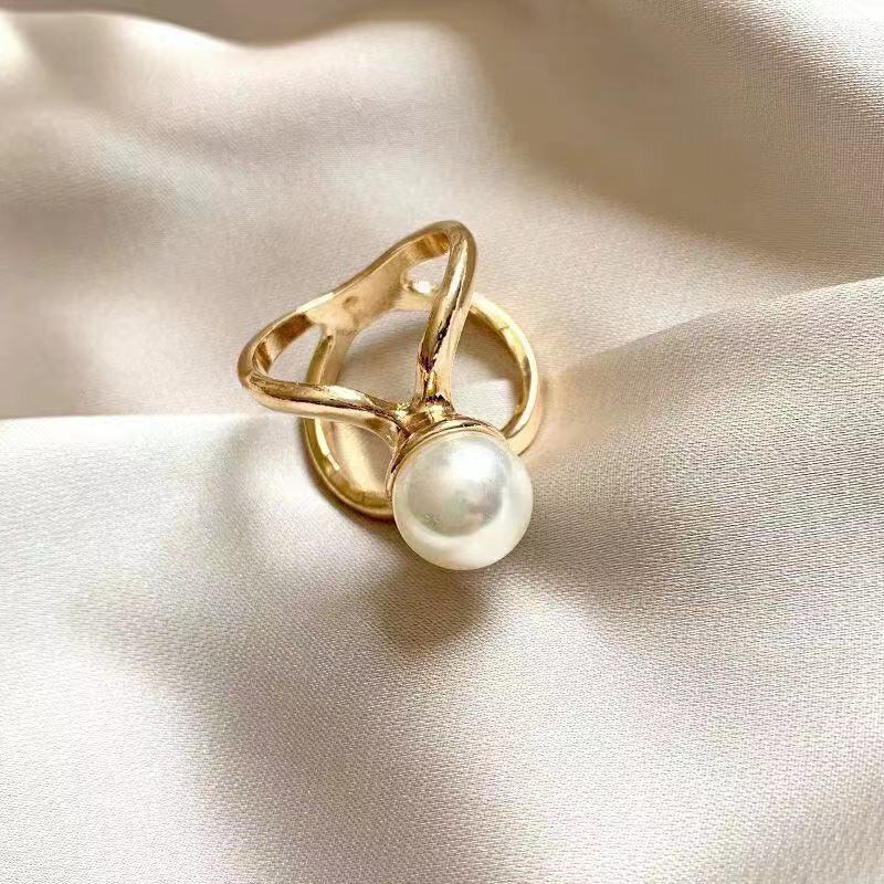 Corea del Sur ins bufanda de seda hebilla de doble uso avanzado todo partido chica perla hebilla broche accesorios simple pequeña bufanda cuadrada bufanda hebilla