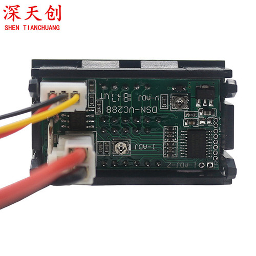 DC0-100V/10A 50A 100A LED DC Dual-Display Digital Current and Voltage Meter Digital Head