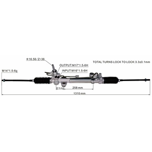 4410A064 4410A308 Mitsubishi Grandis steering gear