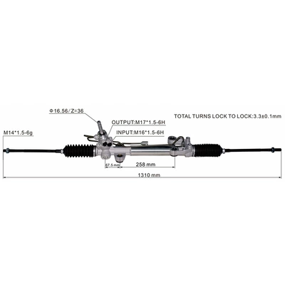 4410A064 4410A308 Mitsubishi Grandis steering gear (Steering gear)