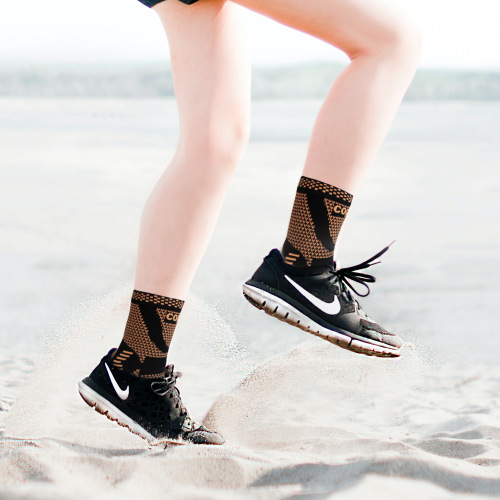 Manufacturer wholesale copper fiber sports ankle support nylon knitted ankle support breathable copper ion ankle sports protective gear