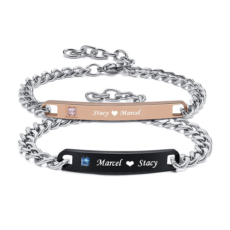 Cross-border Couple Bracelet His and Her Mutual Attraction Bracelet Suitable for Best Boyfriend Girlfriend