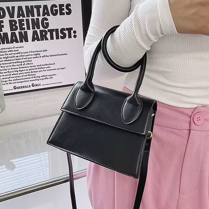 Mini Genuine Leather Chain Crossbody Bag Handbag Curly Circle Bag Jacquemus Shoulder Handbag Cross-Border