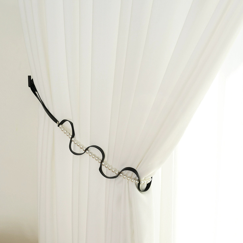 Curtain Decorative Straps, Accessories, Window Decorations, Pearl Leather Strips, Wavy Decorative Straps