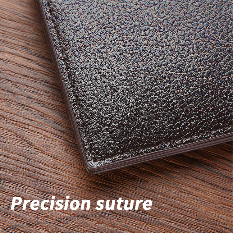 Men's Solid Color Pvc Flip Cover Wallets display picture 12
