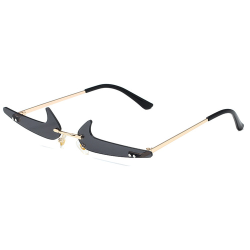  New Special Shaped Sunglasses Fashion Simple Frameless Personalized Sunglasses Internet Celebrity Ins Trend Street Photography Glasses