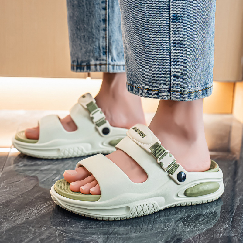 Zapatos de hombre verano nuevo estilo sandalias de tendencia para hombres con un zapato, sandalias y zapatillas de dos desgaste, zapatos de playa de ocio deportivo, zapatillas de hombre