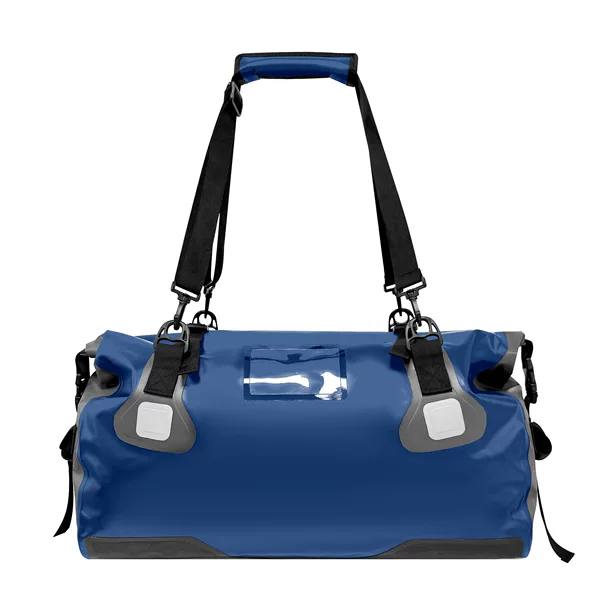 Pvc Large-Capacity Waterproof Luggage Bag Motorcycle Tail Bag for Riding, Off-Road, Mountaineering, Camping, and Night-Time Visibility