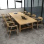 长方形实木办公图书馆会议桌