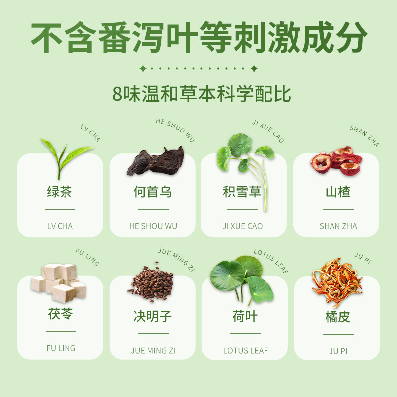 【国家蓝帽】扶芳牌扶芳茶男女通用减肥绿茶何首乌|undefined