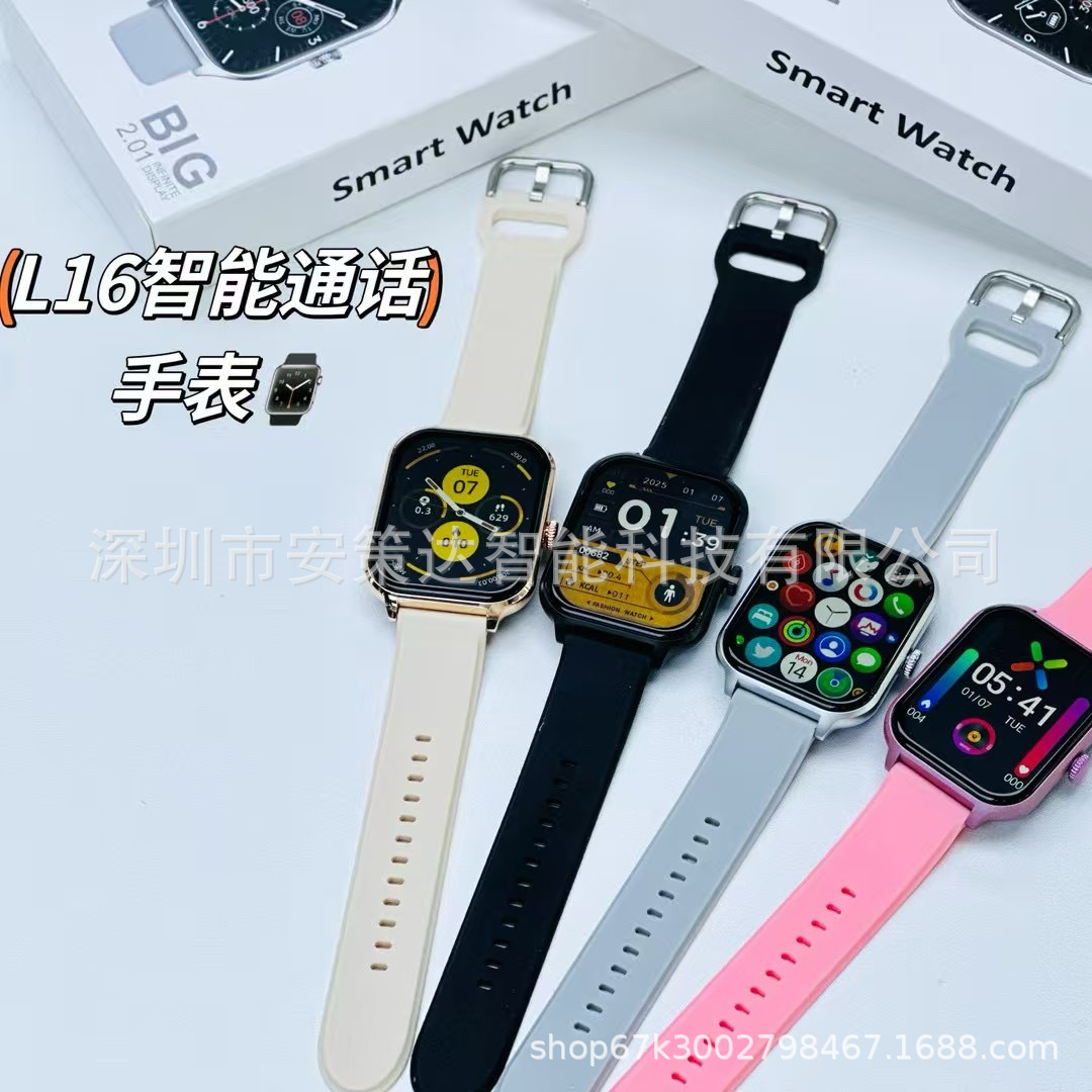 L16 Smart Watch Bluetooth Call Message Reminds Huami Sports Step Heart Rate Multifunctional Smart Watch