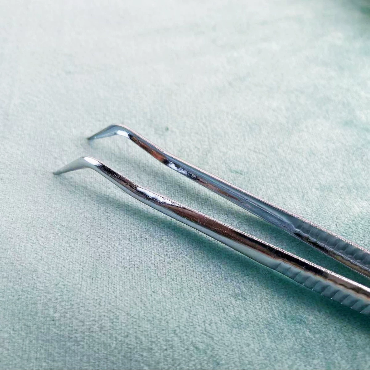 Tweezers, tubular collar, pack, 14.5cm