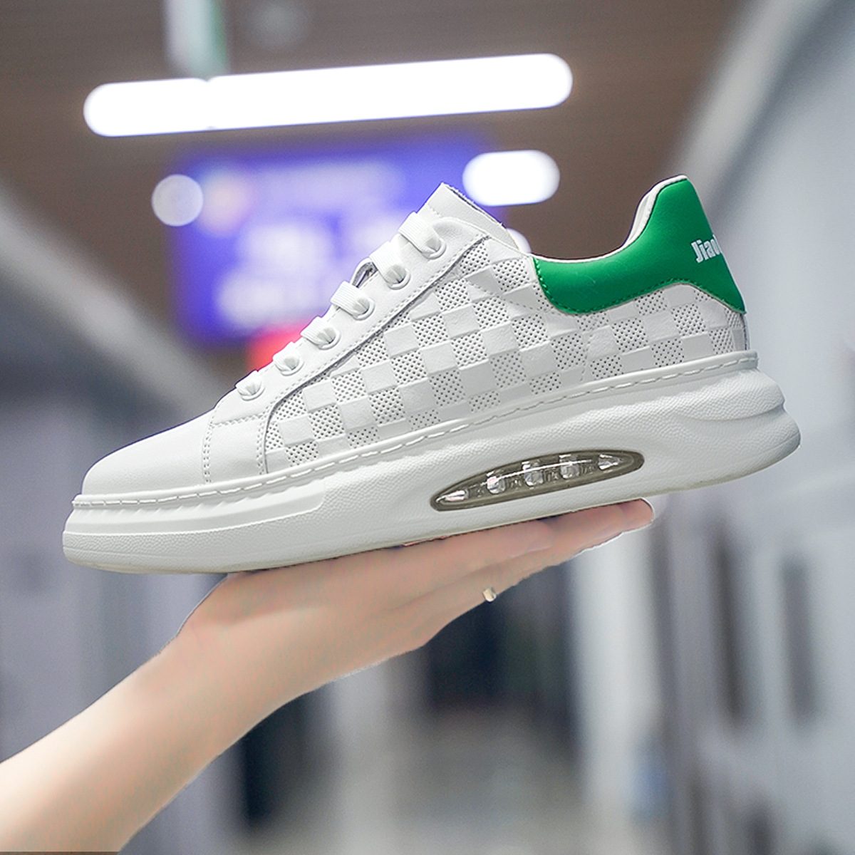 20243 Neue Sommer Atmungsaktive Platte Kappe Leder Rindsleder Sport Kleine Weiße männer Weiche Sohle Casual Schuhe_voghion.com