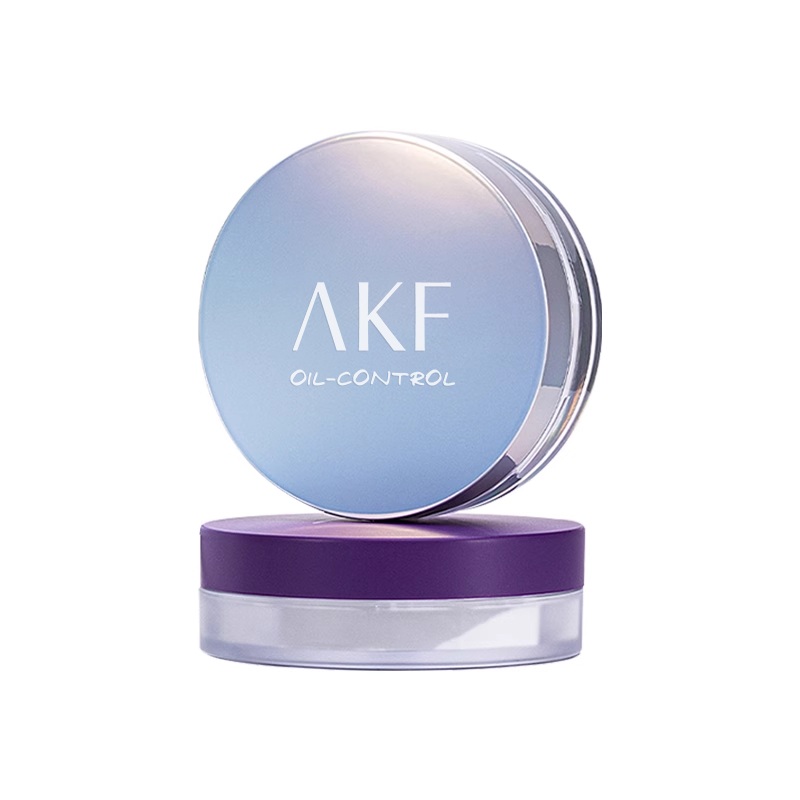 AKF loose powder set makeup powder oil control lasting honey powder biscuit oil skin waterproof not easy to take off makeup student official genuine goods female