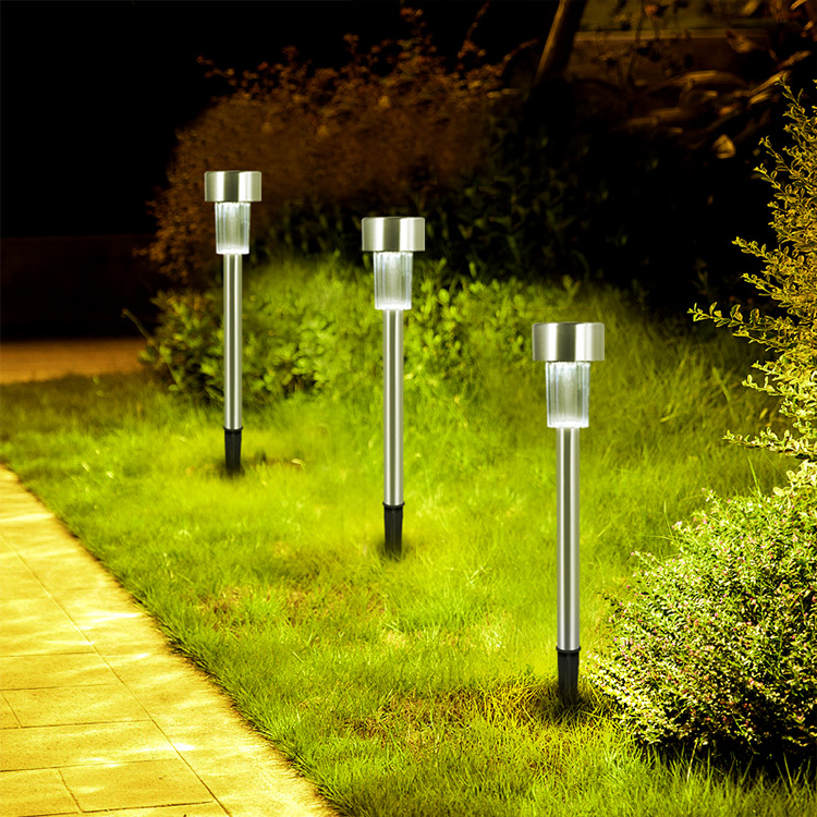 Cross-border outdoor LED lighting solar garden light ground stake lawn light mini solar light waterproof path light