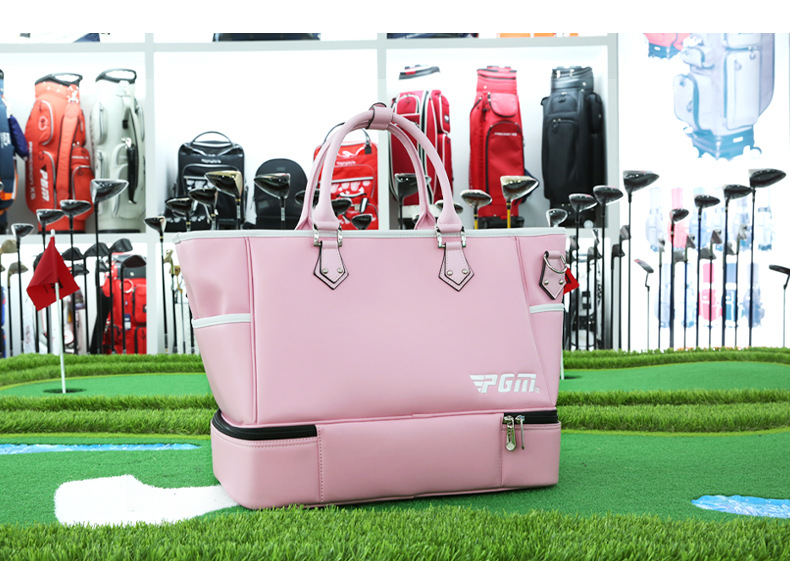Túi đựng quần áo golf PGM chống nước siêu nhẹ có ngăn giày riêng 41×25×34 cm — YWB040-màu đỏ, YWB040-màu hồng, YWB040-màu đỏ hoa hồng, YWB040-màu xanh lá cây chi tiết 8