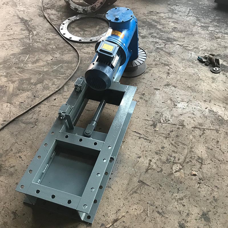 电液动插板阀水渠沟闸阀门放料法兰硬密封电液动插板阀物料卸灰阀