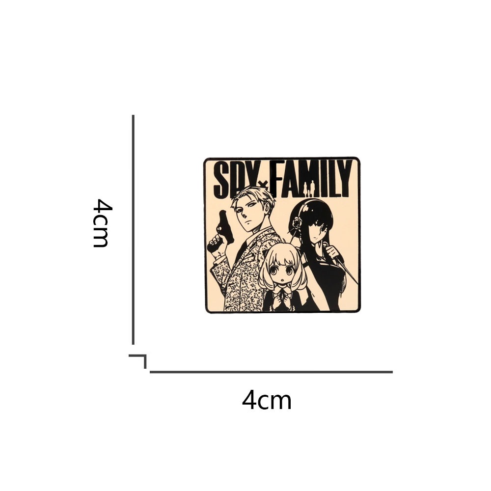 Spy X Family Enamel Badge Funny Anime Character Metal Pin Cartoon Bag Clothing Accessories