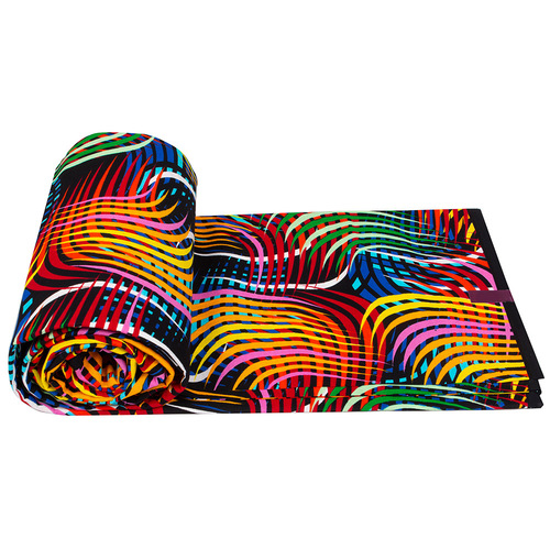 African wax printed cotton fabric with double-sided geometric patterns