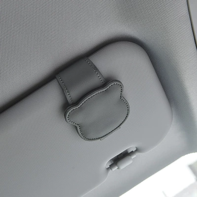 New Magnetic Car Glasses Holder, Car Glasses Clip/Bill Clip - grey