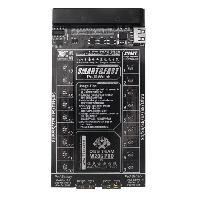 IPAD WATCH S1 -S6 S7 S8 активация зарядки аккумулятора маленькая плата